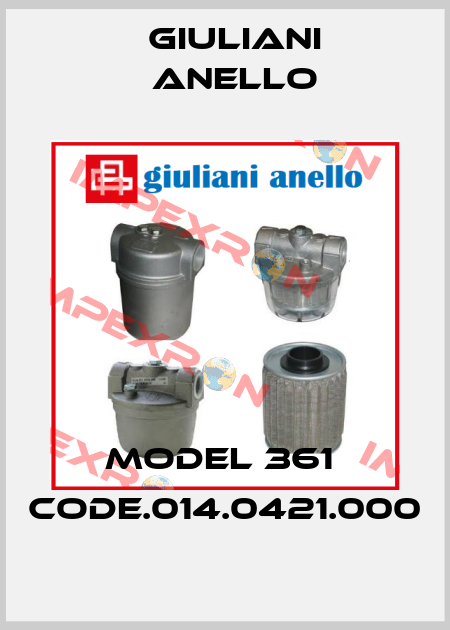 Model 361  Code.014.0421.000 Giuliani Anello