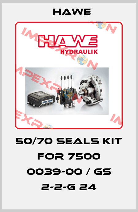 50/70 SEALS KIT for 7500 0039-00 / GS 2-2-G 24 Hawe