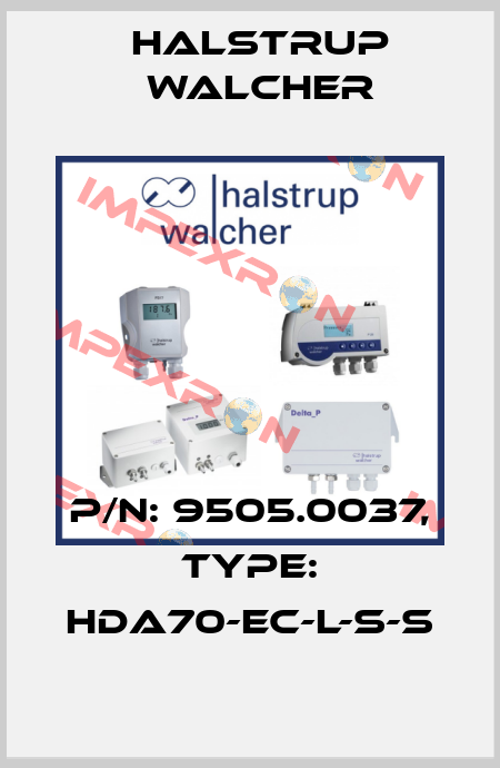 P/N: 9505.0037, Type: HDA70-EC-L-S-S Halstrup Walcher