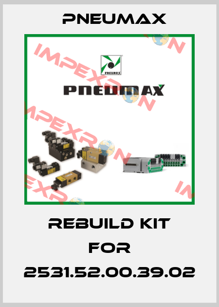 Rebuild kit for 2531.52.00.39.02 Pneumax