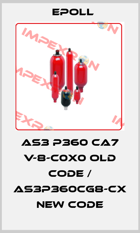 AS3 P360 CA7 V-8-C0X0 old code / AS3P360CG8-CX new code Epoll