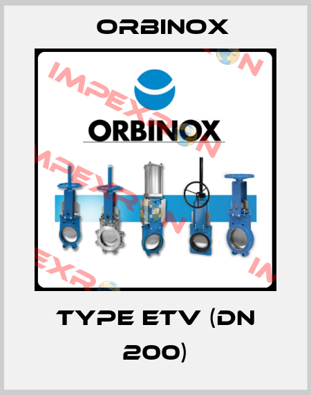 Type ETV (DN 200) Orbinox
