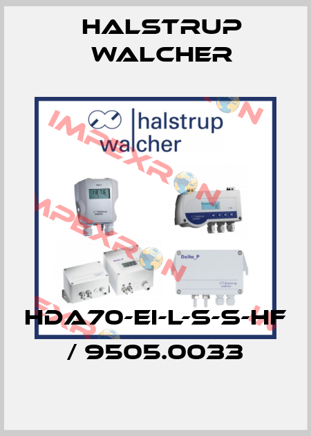 HDA70-EI-L-S-S-HF / 9505.0033 Halstrup Walcher
