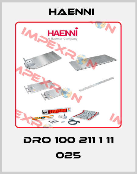 DRO 100 211 1 11 025 Haenni