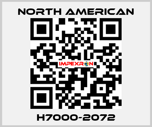 H7000-2072 NORTH AMERICAN
