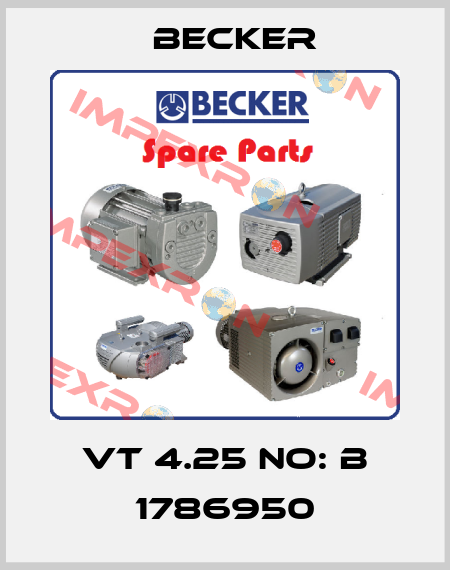 VT 4.25 No: B 1786950 Becker