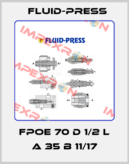 FPOE 70 D 1/2 L A 35 B 11/17 Fluid-Press