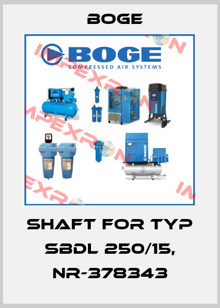 shaft for Typ SBDL 250/15, NR-378343 Boge