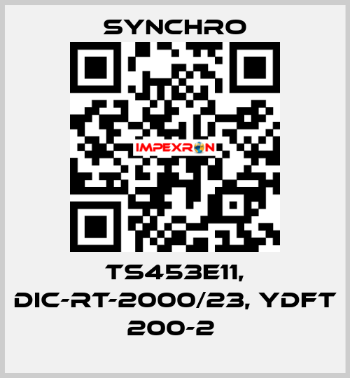 TS453E11, DIC-RT-2000/23, YDFT 200-2  SYNCHRO