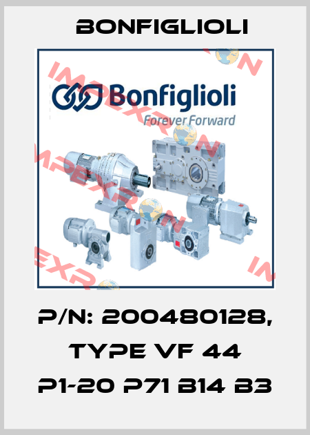 p/n: 200480128, Type VF 44 P1-20 P71 B14 B3 Bonfiglioli