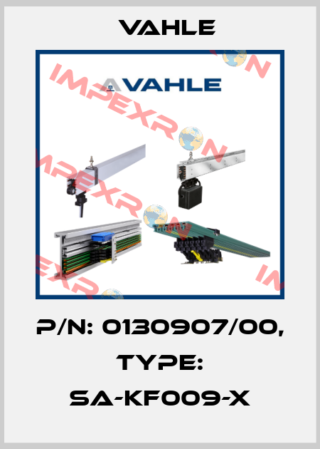 P/n: 0130907/00, Type: SA-KF009-X Vahle
