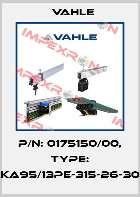 P/n: 0175150/00, Type: AL-RKA95/13PE-315-26-3000-C Vahle