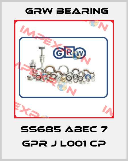 SS685 ABEC 7 GPR J L001 CP GRW Bearing