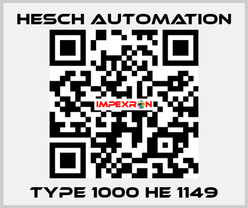 TYPE 1000 HE 1149 Hesch Automation