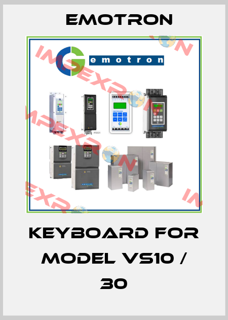 Keyboard for model VS10 / 30 Emotron