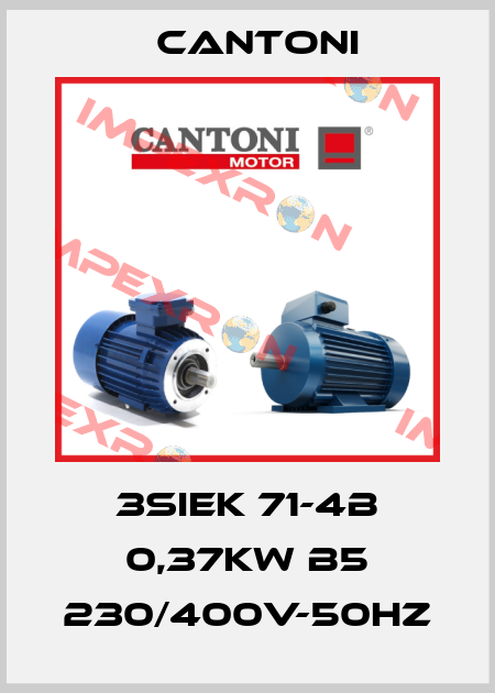 3SIEK 71-4B 0,37kW B5 230/400V-50Hz Cantoni