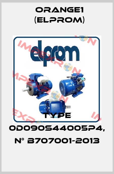 Type 0D090S44005P4, n° B707001-2013 ORANGE1 (Elprom)