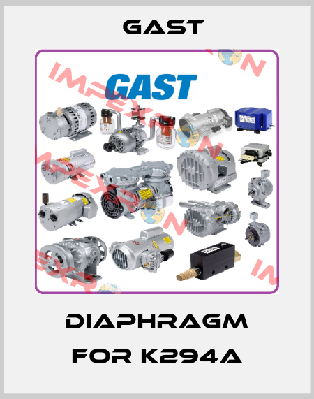 diaphragm for K294A Gast