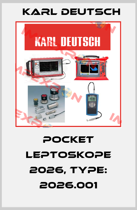 Pocket LEPTOSKOPE 2026, type: 2026.001 Karl Deutsch