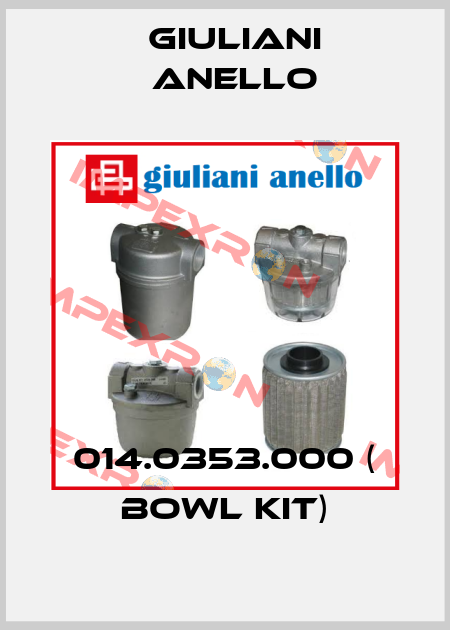 014.0353.000 ( bowl kit) Giuliani Anello