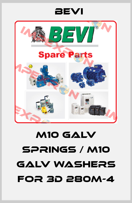 M10 GALV springs / M10 GALV washers for 3D 280M-4 Bevi
