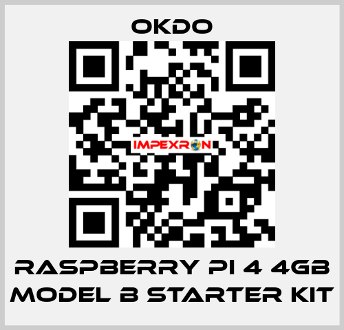 Raspberry Pi 4 4GB Model B Starter Kit Okdo