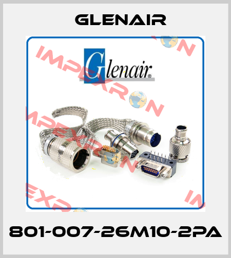 801-007-26M10-2PA Glenair