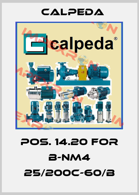 Pos. 14.20 for B-NM4 25/200C-60/B Calpeda