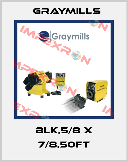 BLK,5/8 X 7/8,50FT Graymills