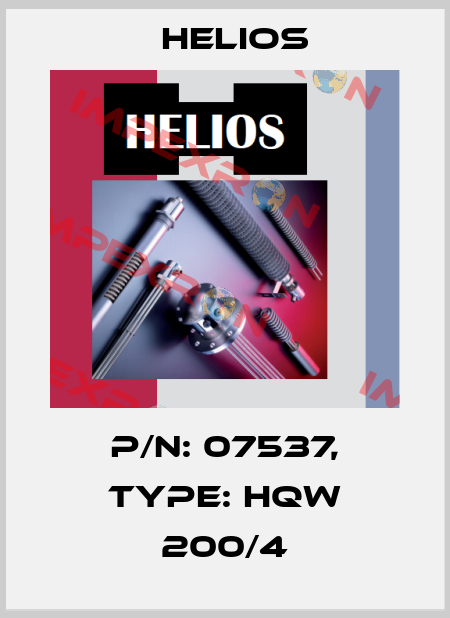 P/N: 07537, Type: HQW 200/4 Helios