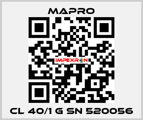 CL 40/1 G SN 520056 Mapro