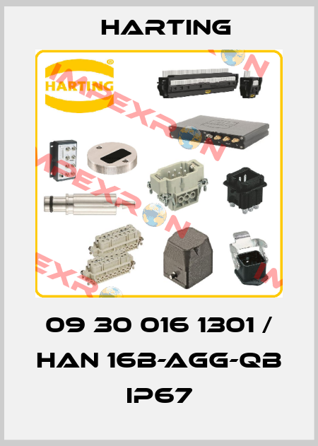 09 30 016 1301 / Han 16B-agg-QB IP67 Harting