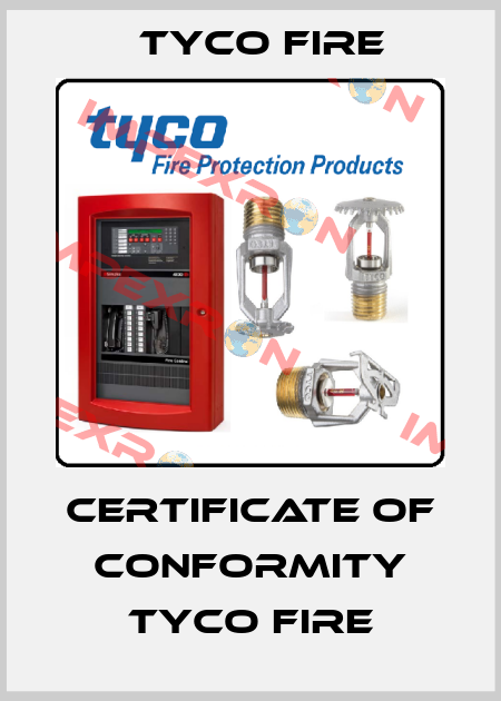 Certificate of conformity Tyco Fire Tyco Fire