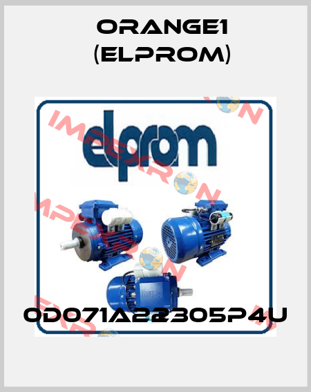 0D071A22305P4U ORANGE1 (Elprom)