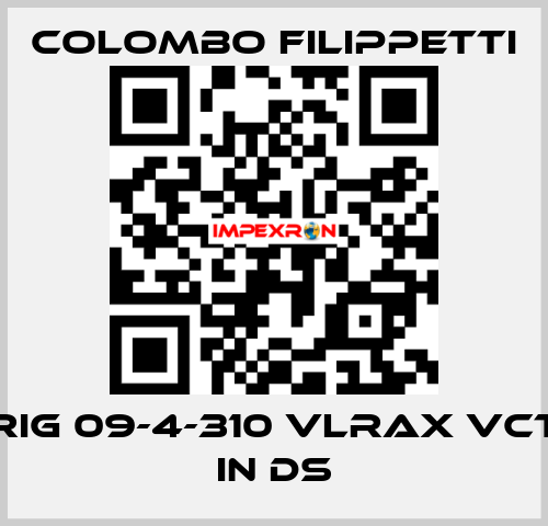RIG 09-4-310 VLRAX VCT IN DS Colombo Filippetti