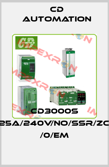 CD3000S 1PH/25A/240V/NO/SSR/ZC/EF/- /0/EM CD AUTOMATION