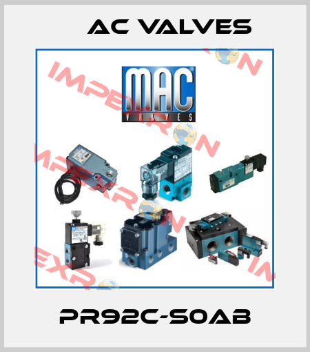 PR92C-S0AB МAC Valves