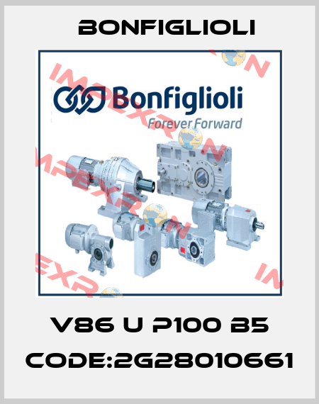 V86 U P100 B5 CODE:2G28010661 Bonfiglioli