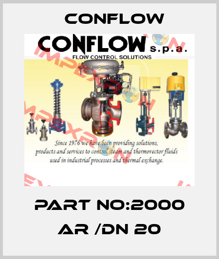 part no:2000 AR /DN 20 CONFLOW