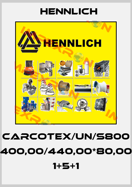 CARCOTEX/UN/S800 400,00/440,00*80,00 1+5+1 Hennlich