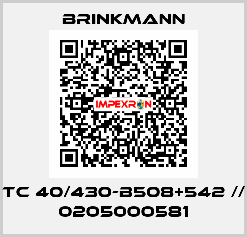 TC 40/430-B508+542 // 0205000581 Brinkmann
