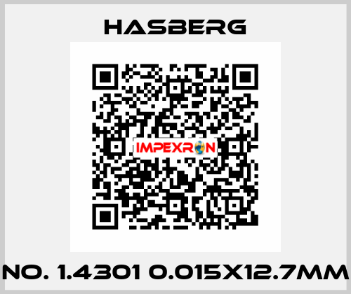 No. 1.4301 0.015x12.7mm Hasberg