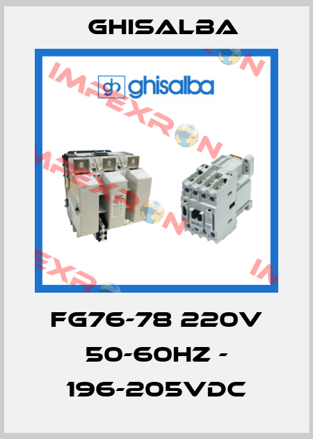 FG76-78 220V 50-60HZ - 196-205VDC Ghisalba