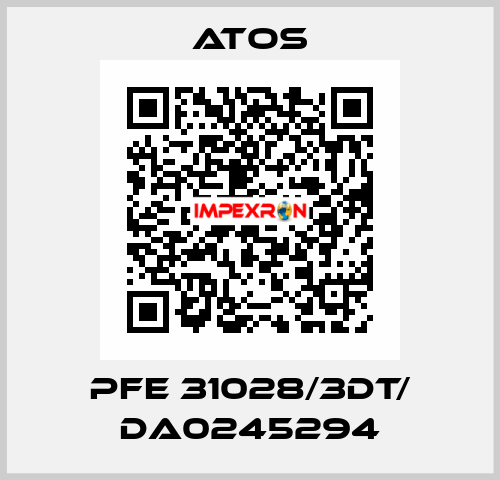 PFE 31028/3DT/ DA0245294 Atos