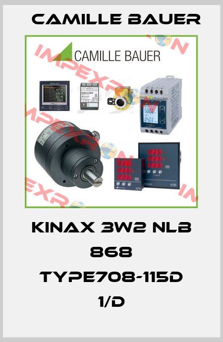 KINAX 3W2 NLB 868 TYPE708-115D 1/D Camille Bauer
