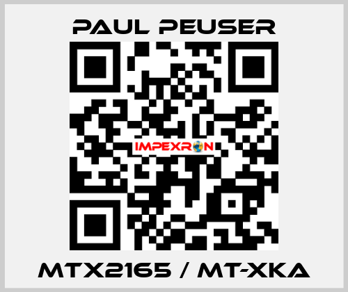 MTX2165 / MT-XKA PAUL PEUSER