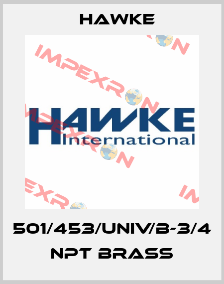 501/453/UNIV/B-3/4 NPT brass Hawke