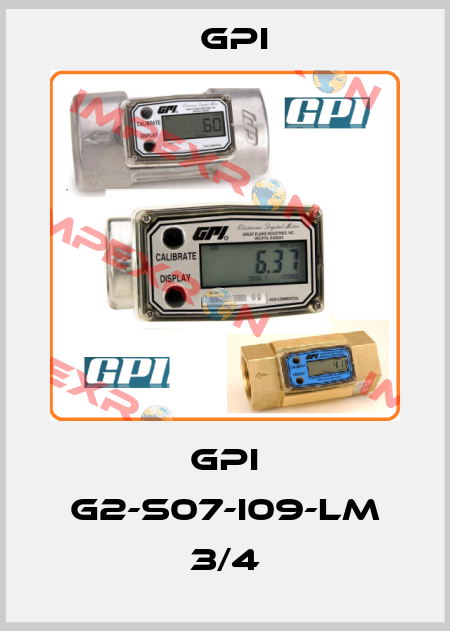 GPI G2-S07-I09-LM 3/4 GPI