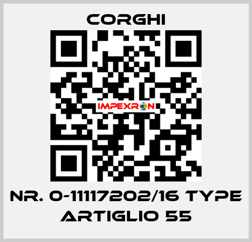 Nr. 0-11117202/16 Type ARTIGLIO 55 Corghi