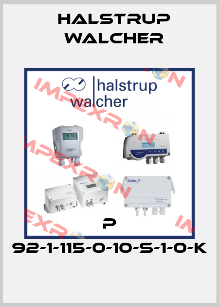 P 92-1-115-0-10-S-1-0-K Halstrup Walcher
